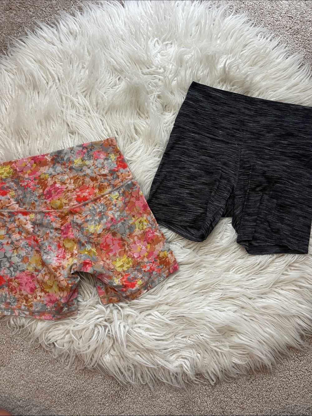 Lululemon Align Shorts 6"- Floral and Space Dye